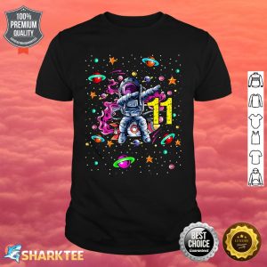 11 Years Old Birthday Boy Astronaut Gifts Space 11th BDay Premium Shirt