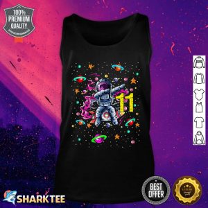 11 Years Old Birthday Boy Astronaut Gifts Space 11th BDay Premium Tank Top
