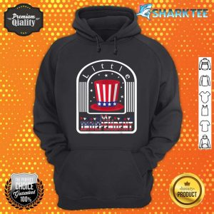 4th Of July Little Mr Independent USA Flag American Free Hoodie