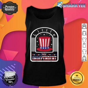 4th Of July Little Mr Independent USA Flag American Free Tank Top