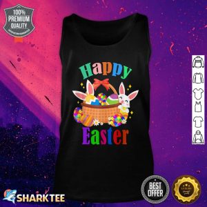 Autism Awareness Puzzle Cute Easter Bunny Eggs Tank Top