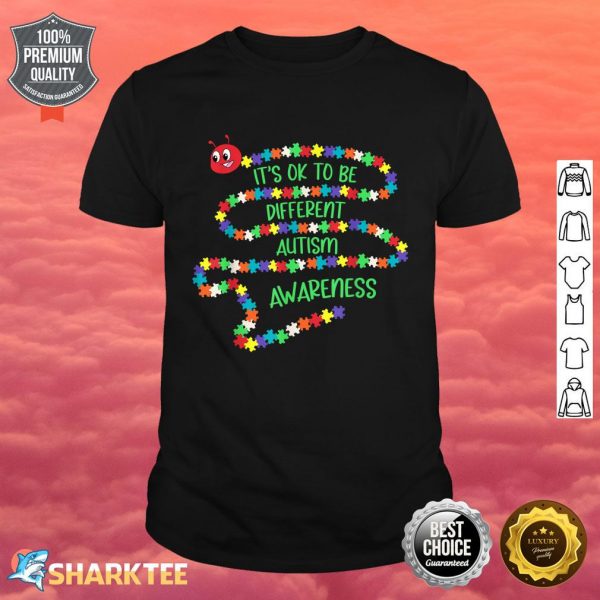 Autism Awareness Shirt Its Ok To Be Different Puzzle Piece Shirt