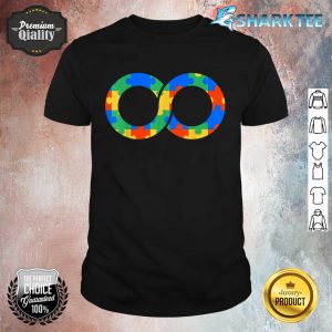 Autism Infinity Symbol _ Rainbow Puzzle Pieces Shirt