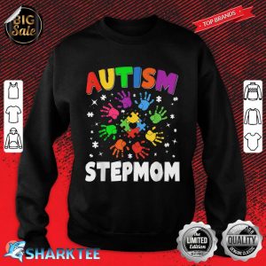 Awesome Autism Stepmom Raising Awareness Family Matching Sweatshirt