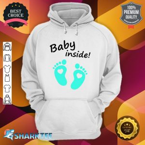 Baby's First Mother's Day On The Inside Footprint Hoodie