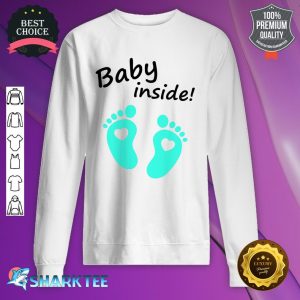 Baby's First Mother's Day On The Inside Footprint Sweatshirt