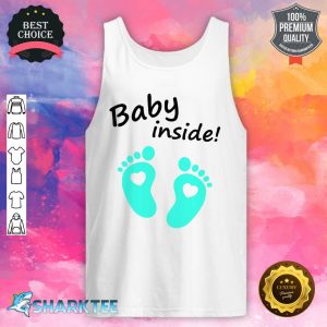 Baby's First Mother's Day On The Inside Footprint Tank Top
