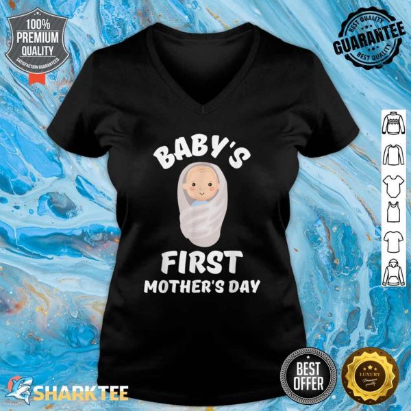 Baby's First Mother's Day On the Inside V-neck