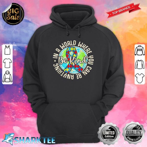 Be Kind Autism Awareness Puzzle Earth Cute Family Matching Hoodie