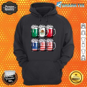 Beer Mexican American Flag Cinco De Mayo Drinking Mug Hoodie