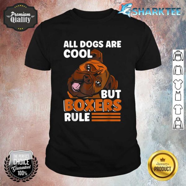 Boxer Dog Boxer Owner Apparel for Men Women And Kids Shirt