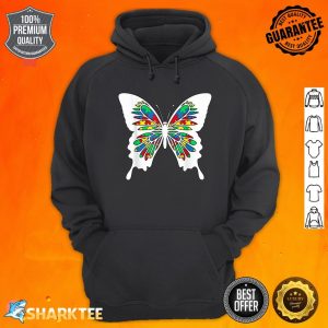 Butterfly Butterflies Puzzle Cool Autism Awareness Gift Hoodie