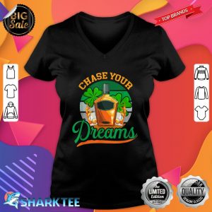 Chase Your Dreams Design For St. Patricks Day V-neck