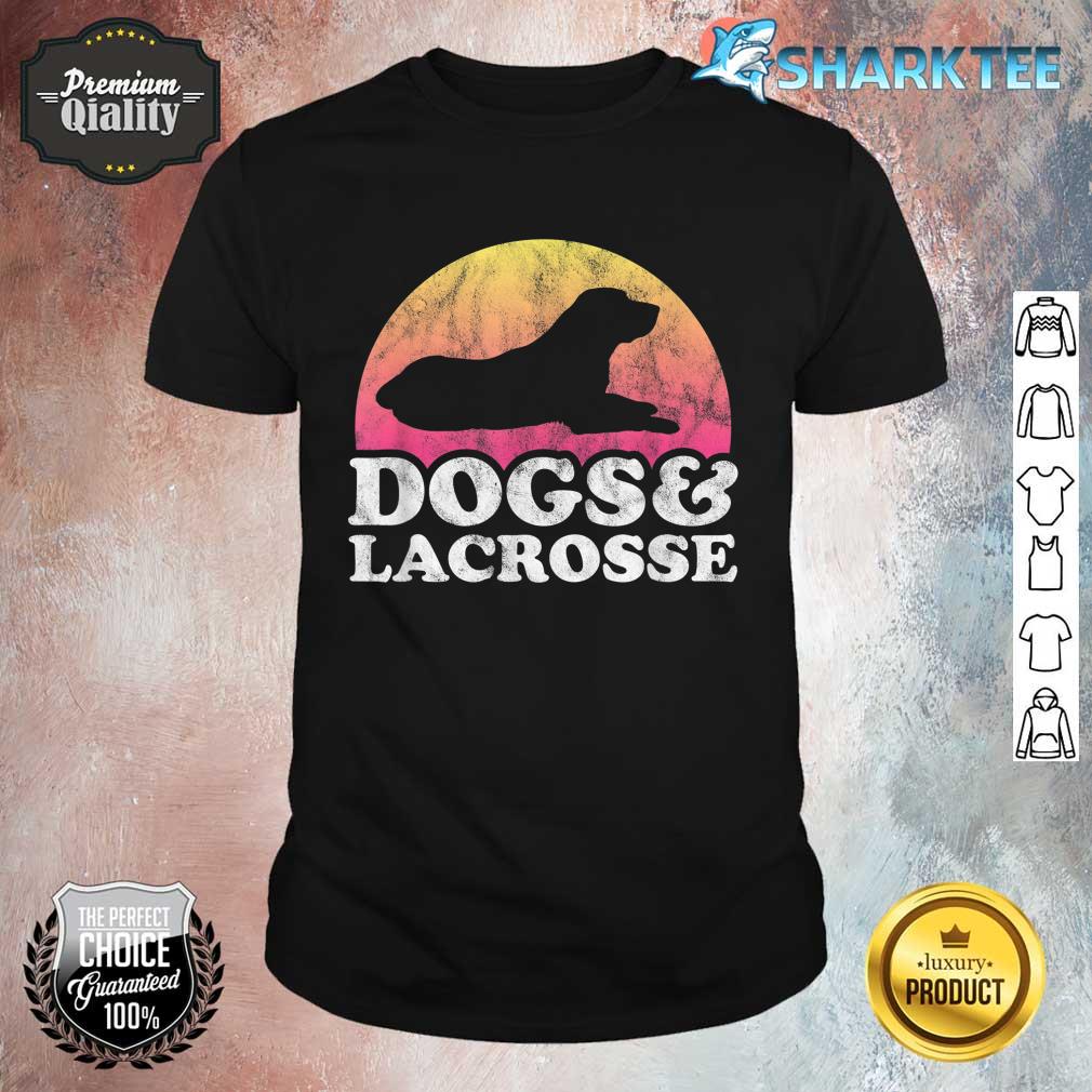 Dogs And Lacrosse Men Or Womens Dog Shirt