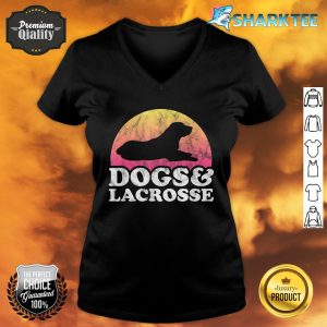Dogs And Lacrosse Men Or Womens Dog V-neck