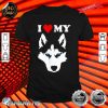 Funny Malamute Huskies Dog Owner Wolf I love My Husky Shirt