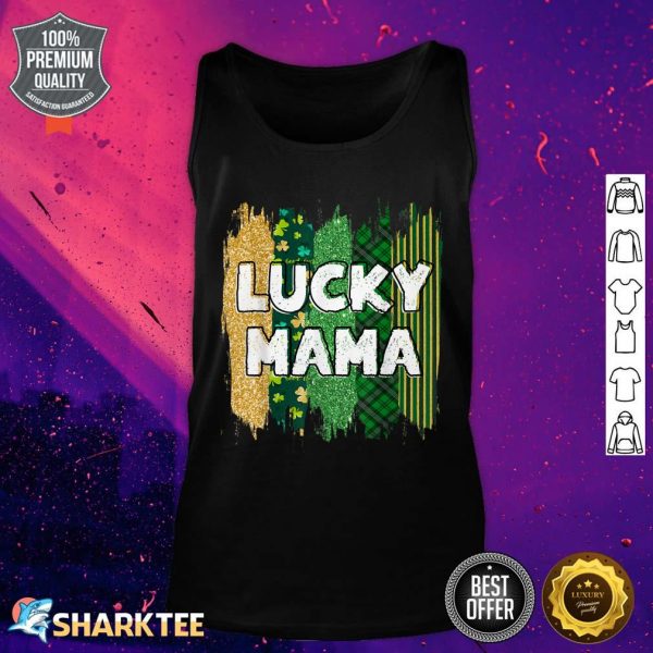 Glitter Lucky Mama, Mommy Saint Patrick's Day, Irish Mother Tank Top