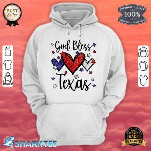 God Bless Texas Hearts For Patriotic Women & Fourth Of July Premium Hoodie