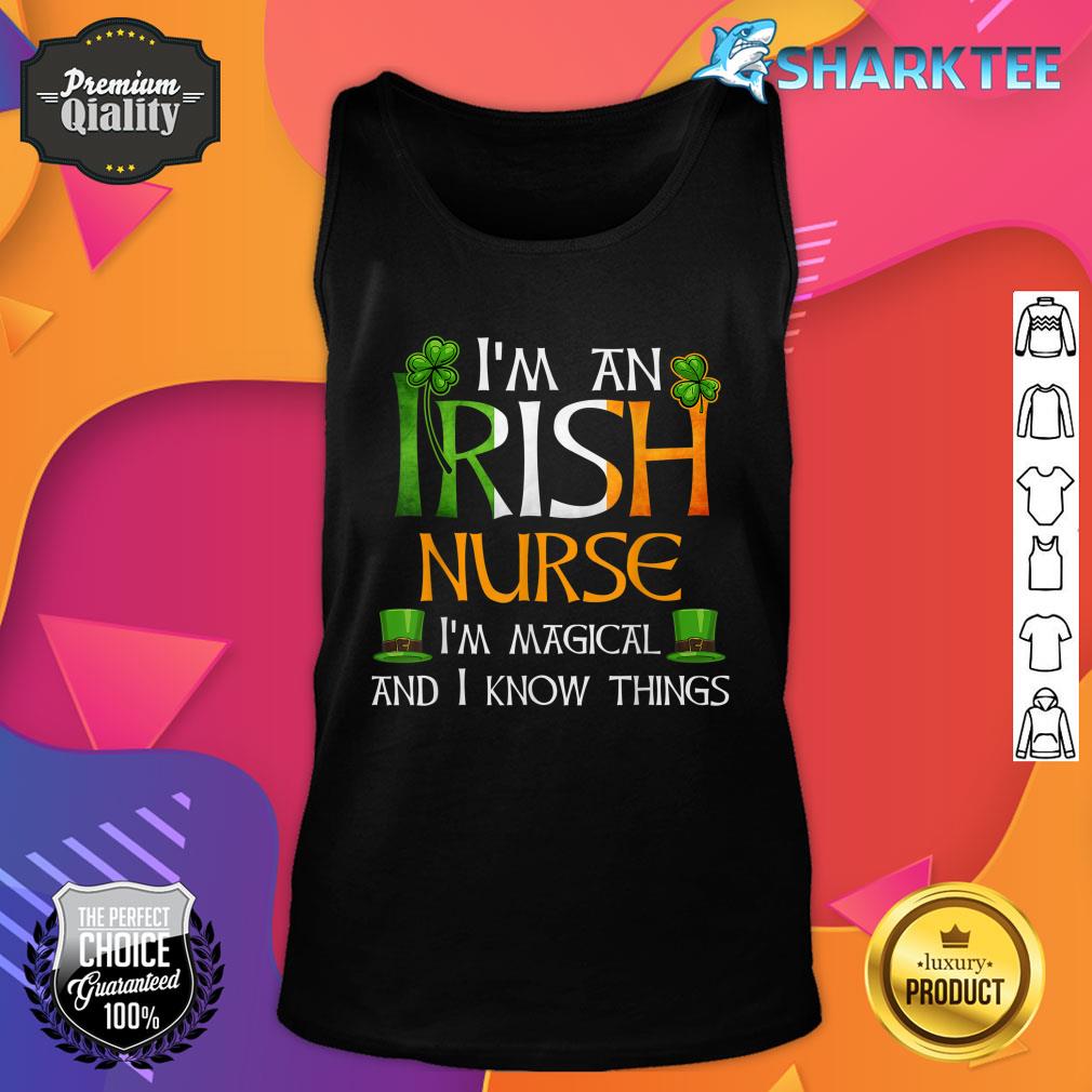 I'm an Irish Nurse Funny Woman Saint Patricks Day Tank Top