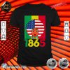 Juneteenth Afro American Flag 1865 Black Independence Woman Shirt