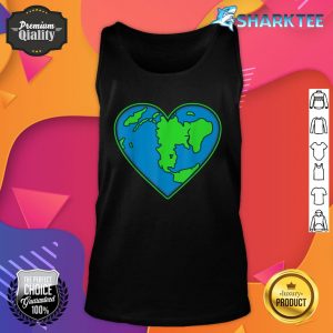 Love Earth Heart Save Earths Day Planet Graphic Tank top