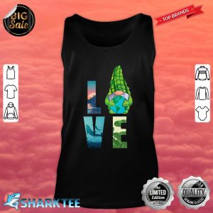 Love World Earth Day Planet Anniversary Earth Day Gnome Premium Tank Top