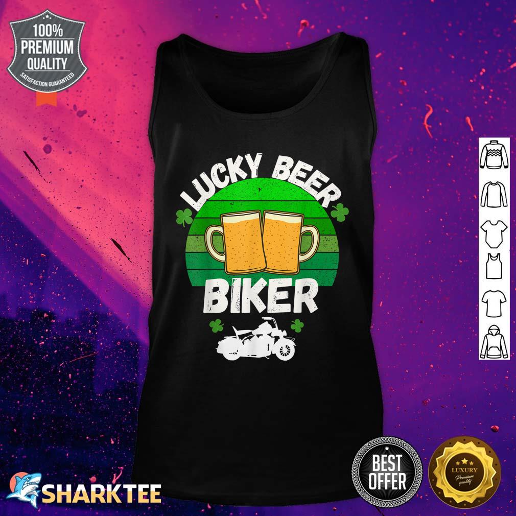 Lucky Beer Biker Daddy Tank Top