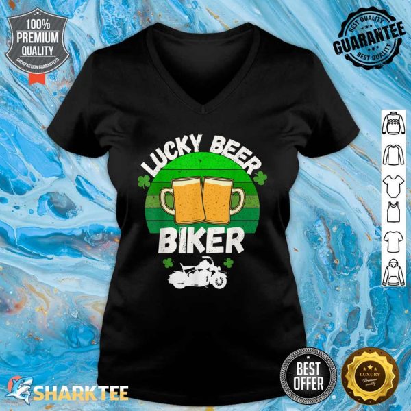 Lucky Beer Biker Daddy V-neck