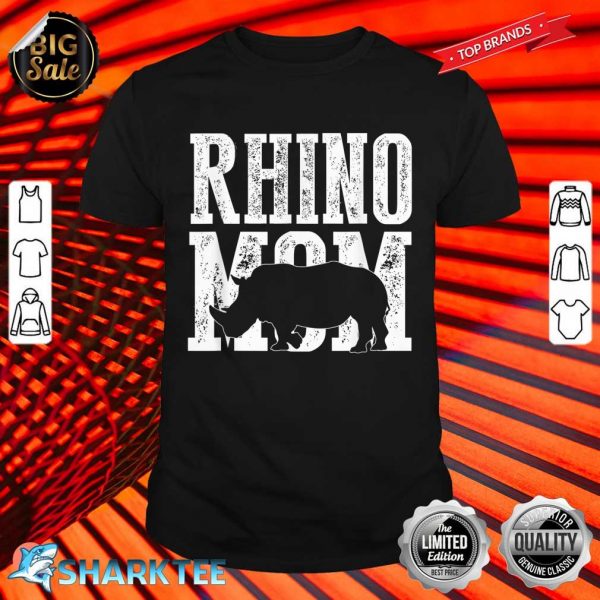 Mama Rhino Mom Rhinoceros Cute Mothers Day Shirt