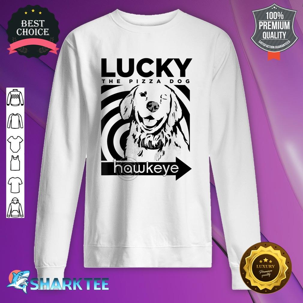 Marvel Hawkeye Disney Plus Lucky The Pizza Dog Target Logo Sweatshirt