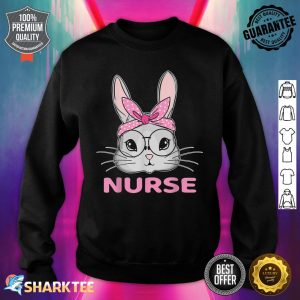 Nurse Bunny Easter Day Cute Rabbit Nursing RN LPN Sweatshirt