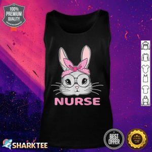 Nurse Bunny Easter Day Cute Rabbit Nursing RN LPN Tank Top