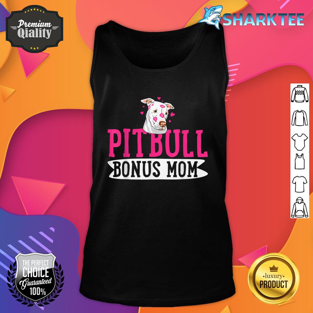 Pitbull Bonus Mom Pit Bull Terrier Dog Pibble Mother's Day Tank Top