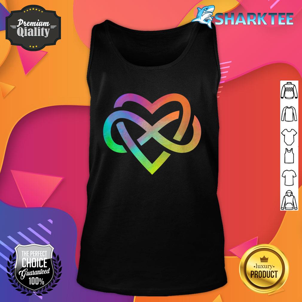 Polyamory Infinity Heart Symbol Neverending Love LGBT Gift Tank Top