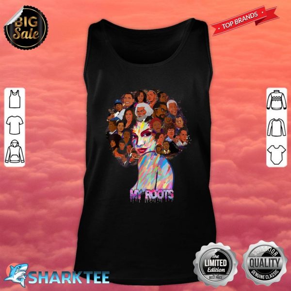 Powerful History Month Pride DNA I Love My Roots Black Women Tank Top