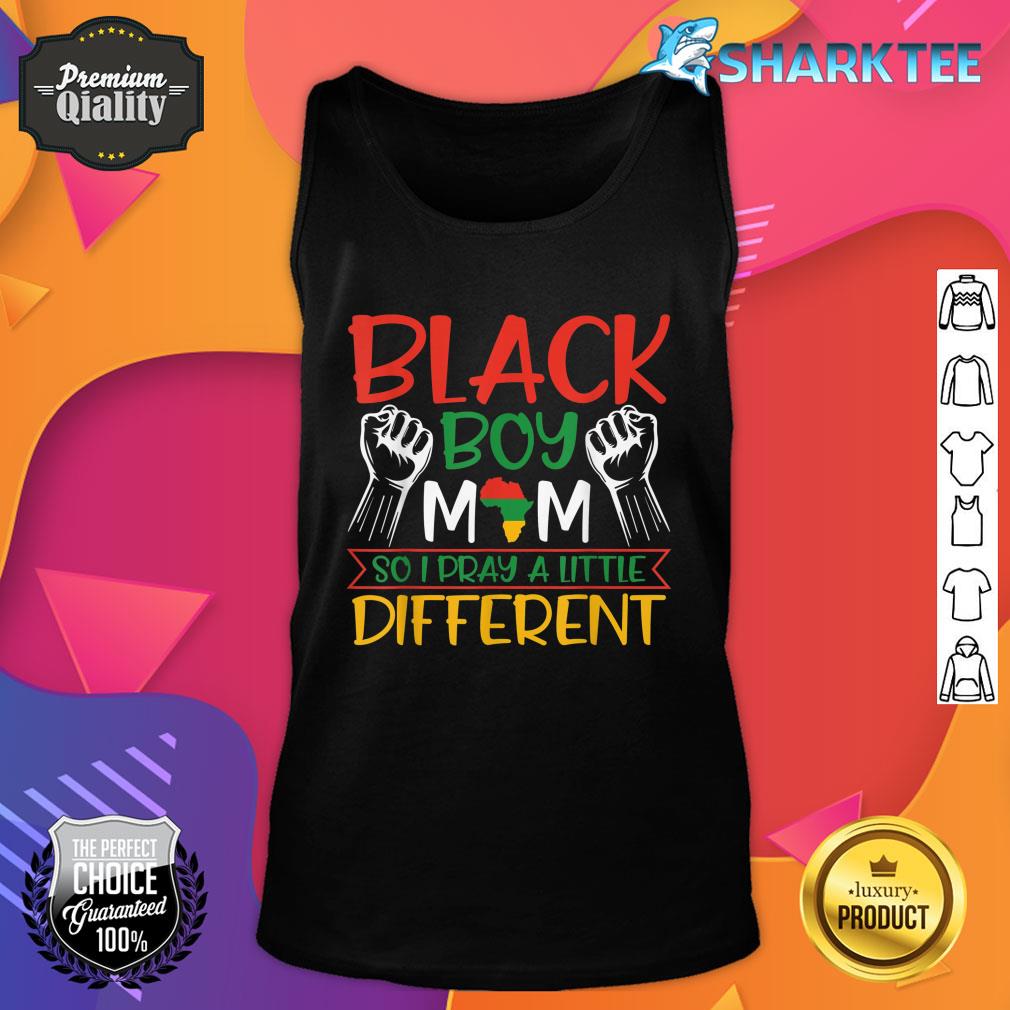 Religious Black Boy Mom So I Pray A Little Different Tank Top