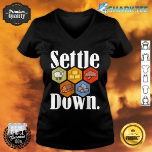 Settle Down Board Game Night Longest Settlers Sheep Ore Role V-neck