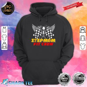 Stepmom Pit Crew Race Car Birthday Party Matching Family Hoodie