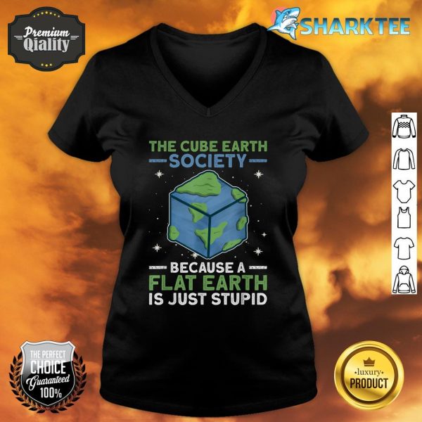 The Cube Earth Society Earth Planet Space Lover V-neck