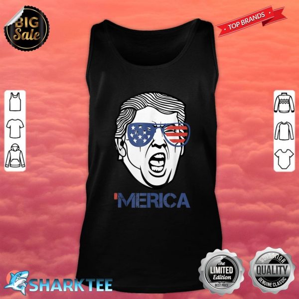 Trump Merica TShirt 4th of July Murica 'Merica Gifts Tank Top