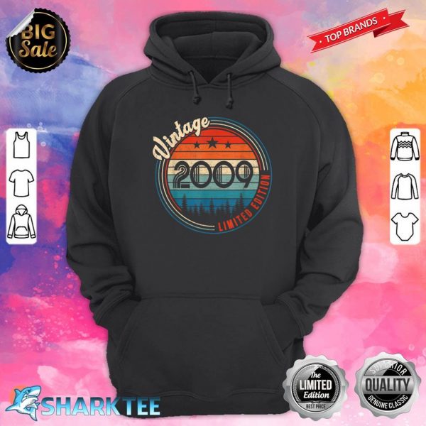 Vintage 2009 13th Year Old Birthday Gifts Limited Edition Hoodie