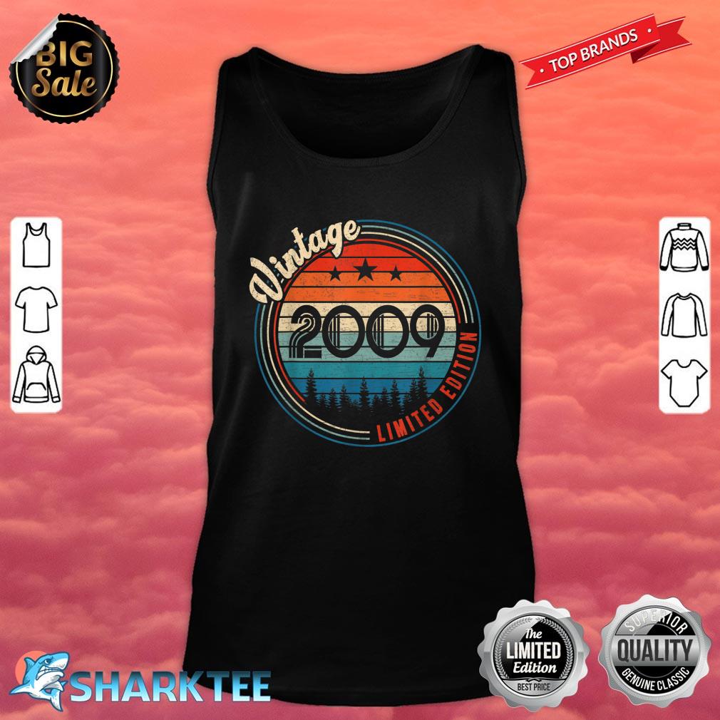 Vintage 2009 13th Year Old Birthday Gifts Limited Edition Tank Top