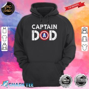 Vintage Dad Captain Shirt American Flag Father Day Gift Hoodie