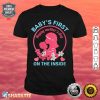 Womens Baby's First Happy Mothers Day On The Inside For Mom Baby Shirt