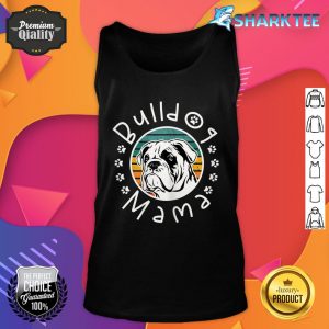 Womens Bulldog Mama Bulldog Mom Dog Lover Tank Top