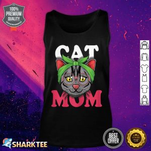 Womens Kawaii Cat Mom Mama Mommy Mother's Day Tank top