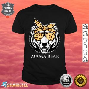 Womens Mama Bear Face Sunglasses Mother Mom Mommy Mother's Day Shirt
