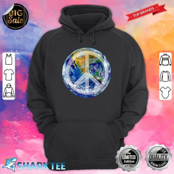 World Peace Conscious Humanity Love And Kindness Earth Day Hoodie