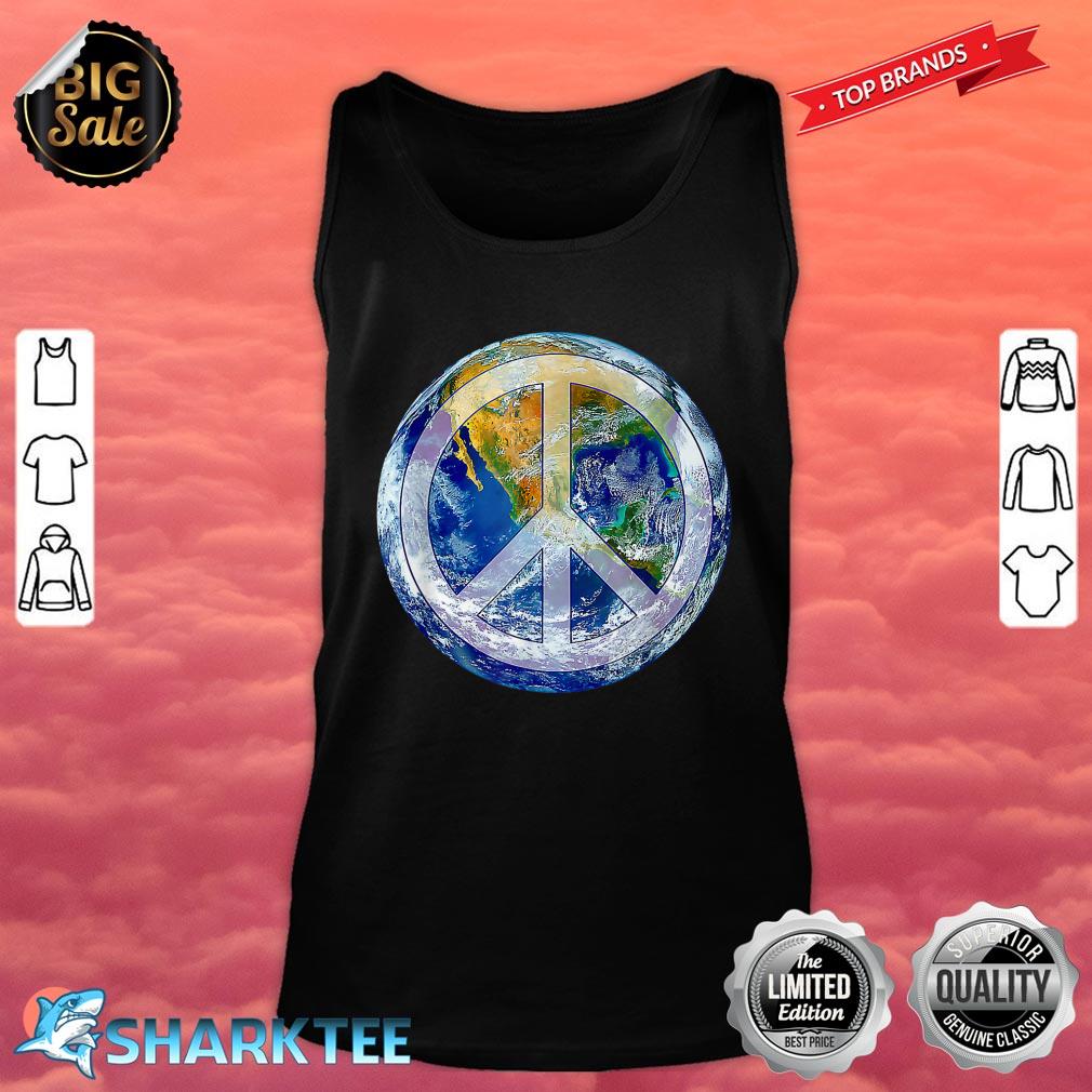World Peace Conscious Humanity Love And Kindness Earth Day Tank Top