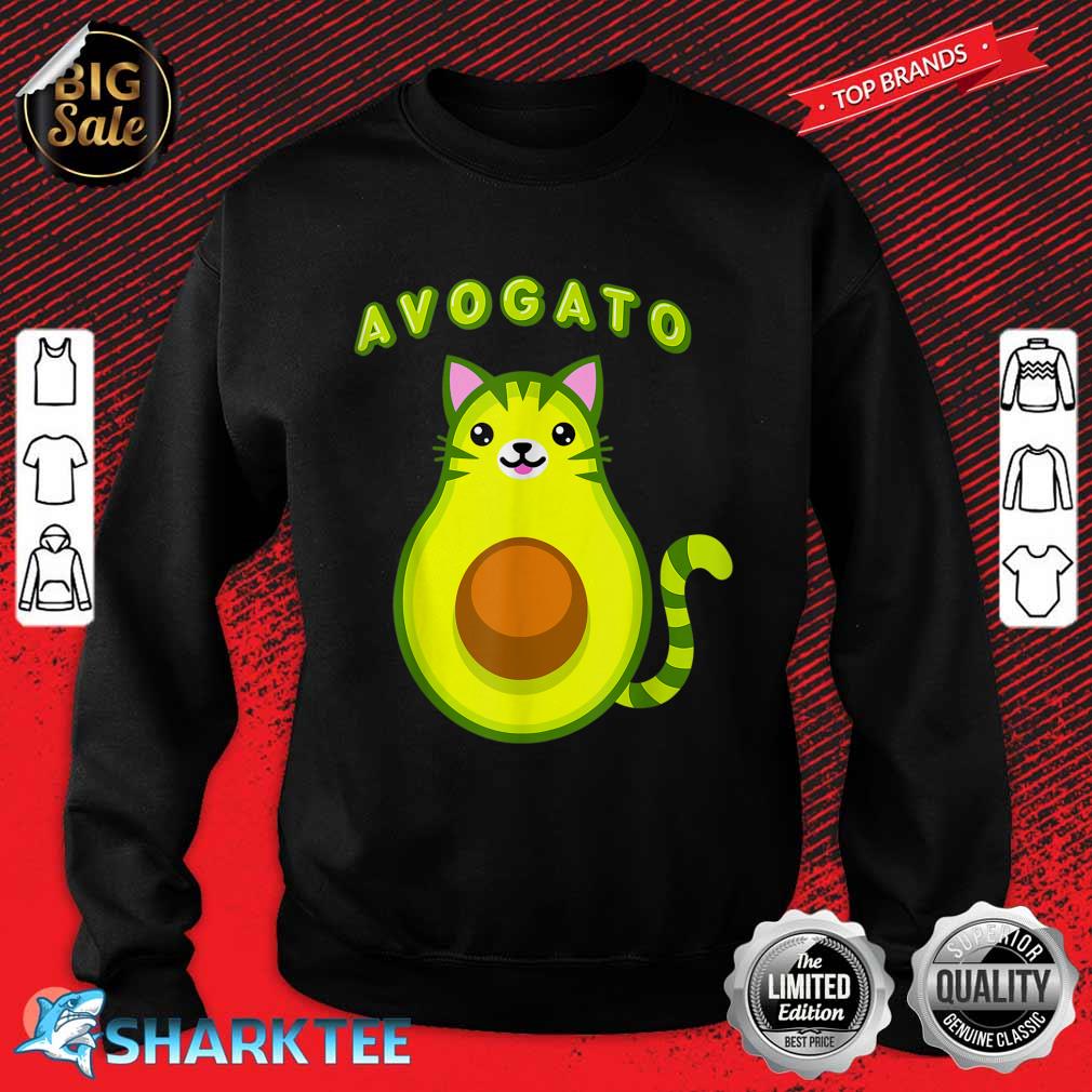 Avogato Cat Avocado Cinco De Meow Cute Funny Cat Lover Sweatshirt